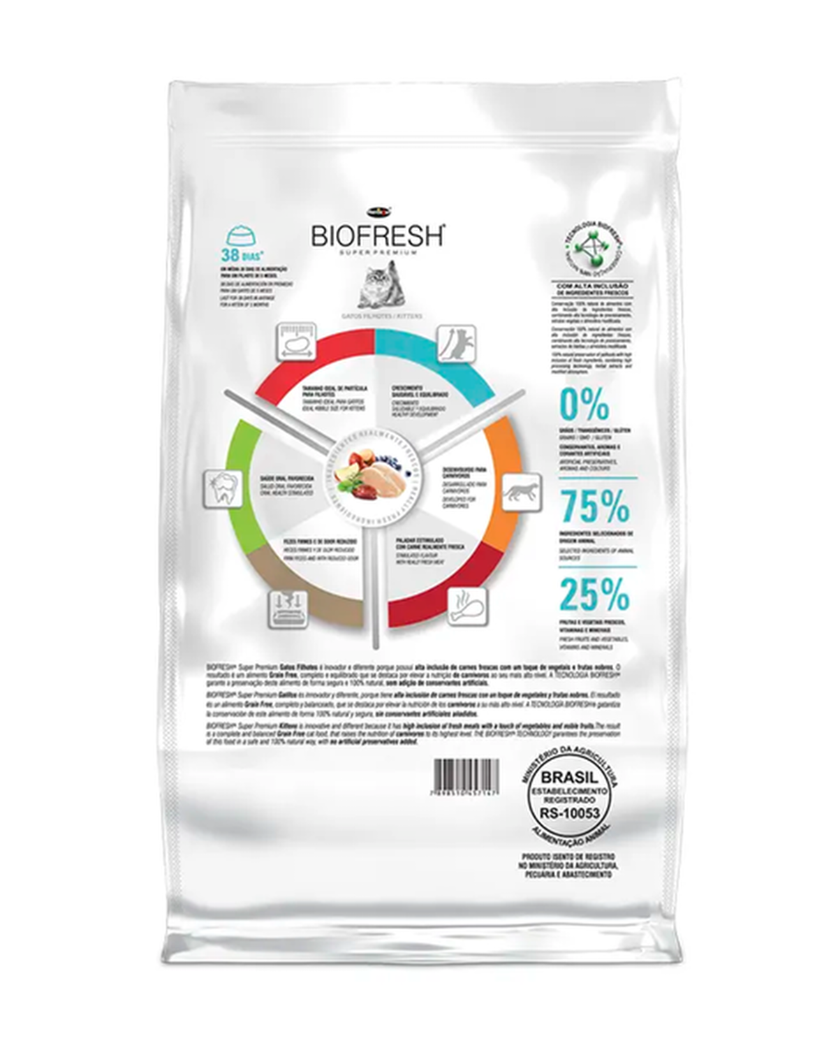Biofresh para Gatitos Pollo e Hígado - 1,5 kg