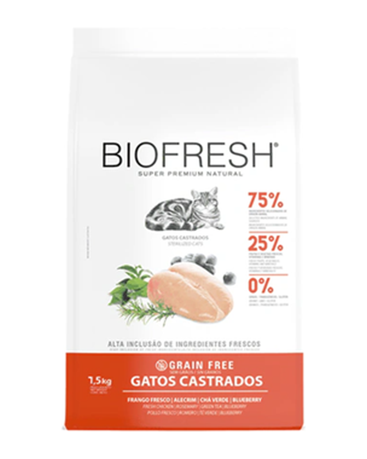 Biofresh Gatos Adultos Castrados Pollo 1,5 kg