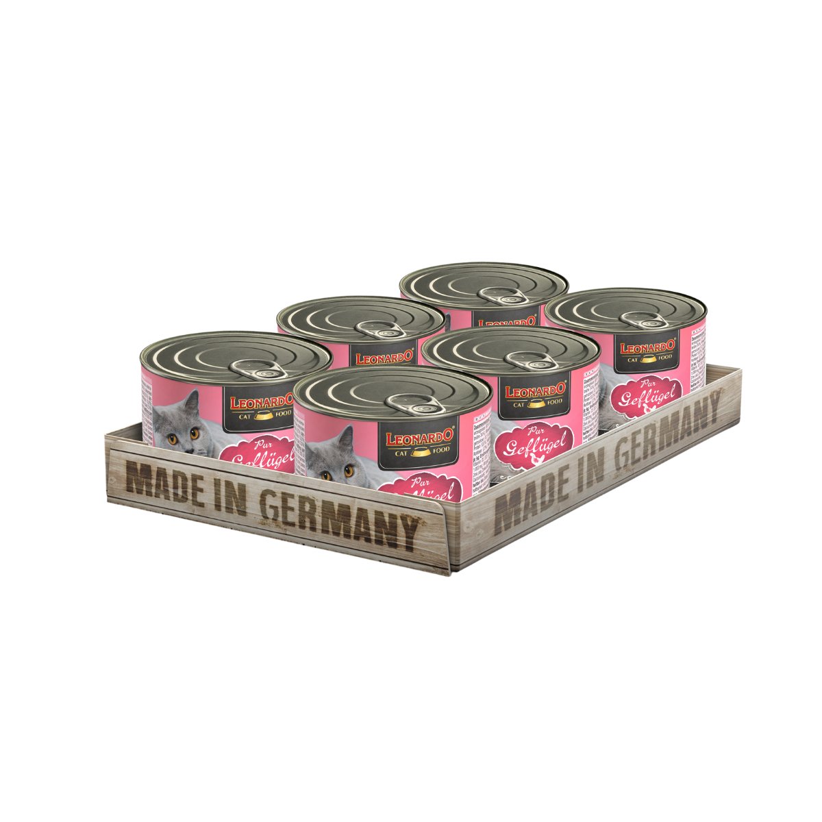 Lata QS para Gatos Leonardo Ave 200 gr