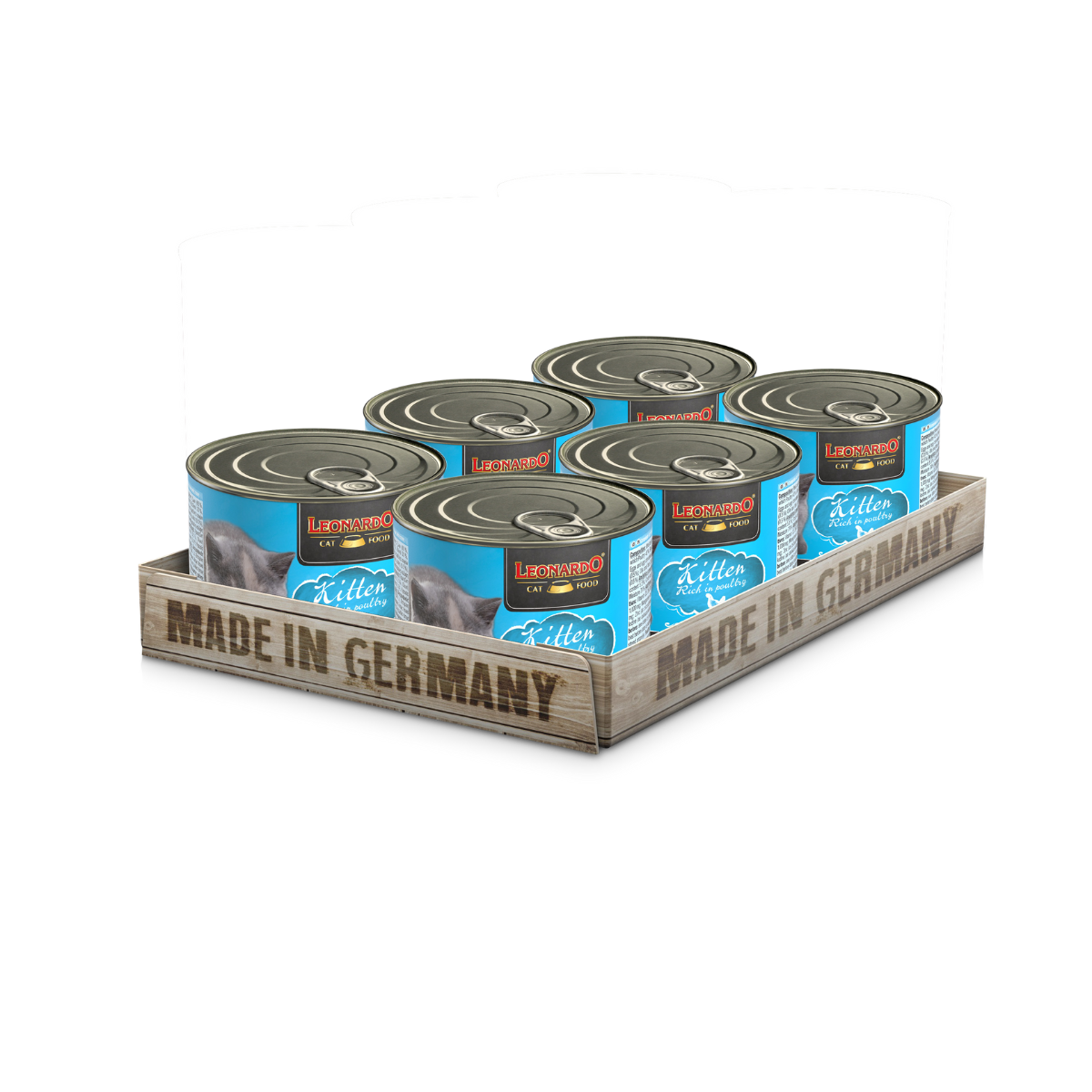 Lata QS para Gatos Leonardo Kitten 200 gr