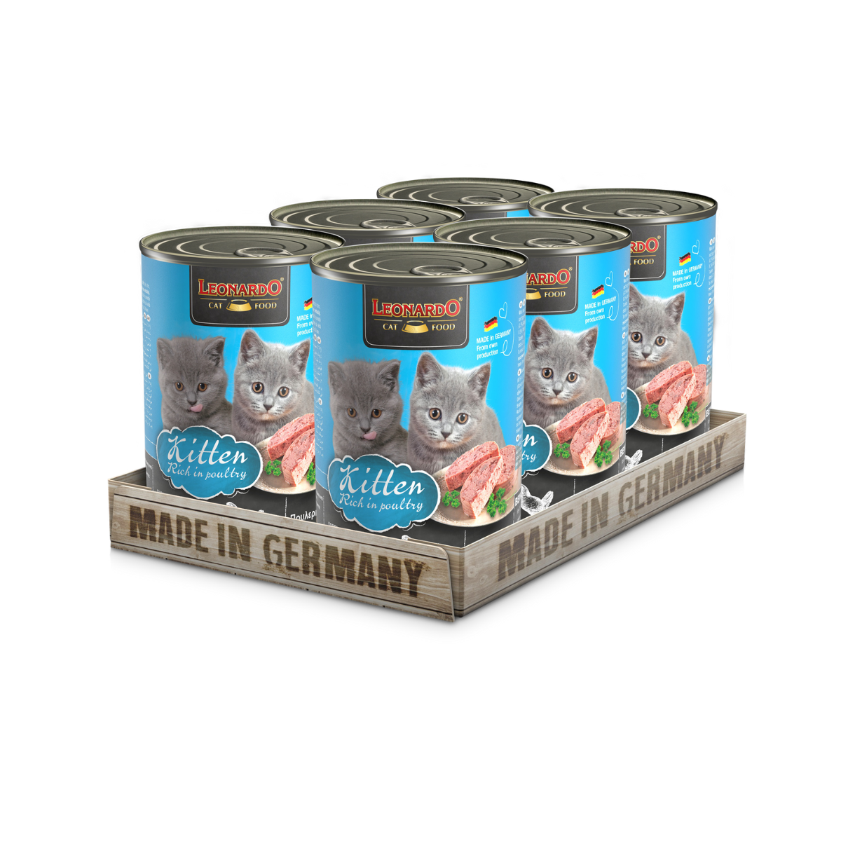 Lata QS para Gatos Leonardo Kitten 400 gr