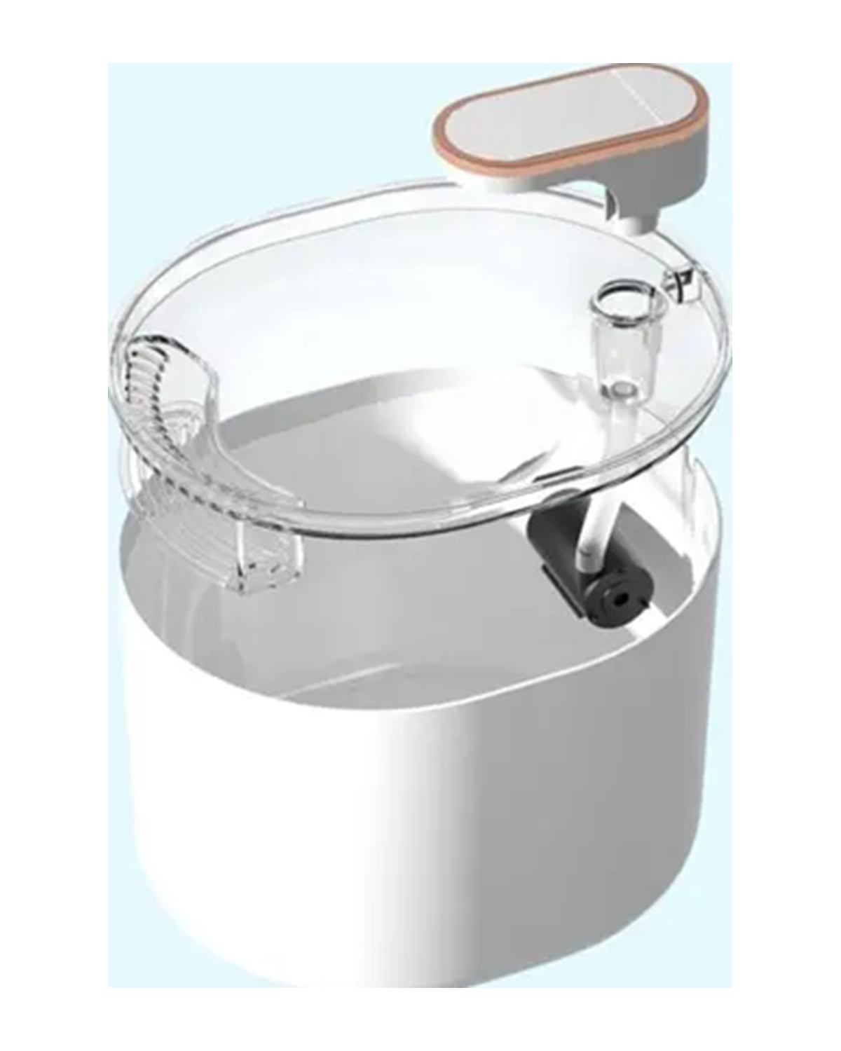 Fuente de agua automática silenciosa para mascotas de 3 litros - color blanco