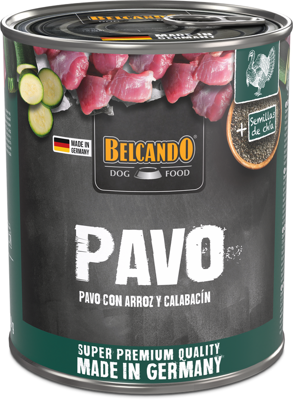 Lata para Perros Belcando Pavo 800 gr