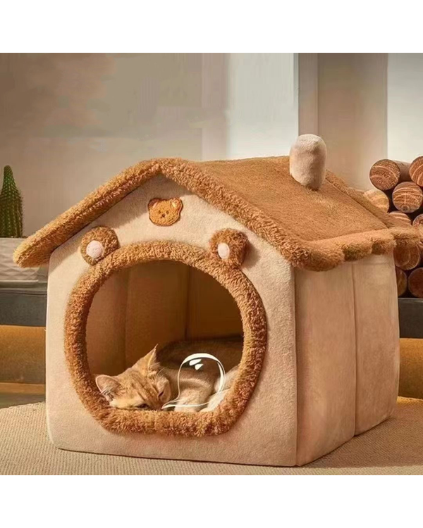 Cama Casita para Mascota de 46 x 40 x 36 cm