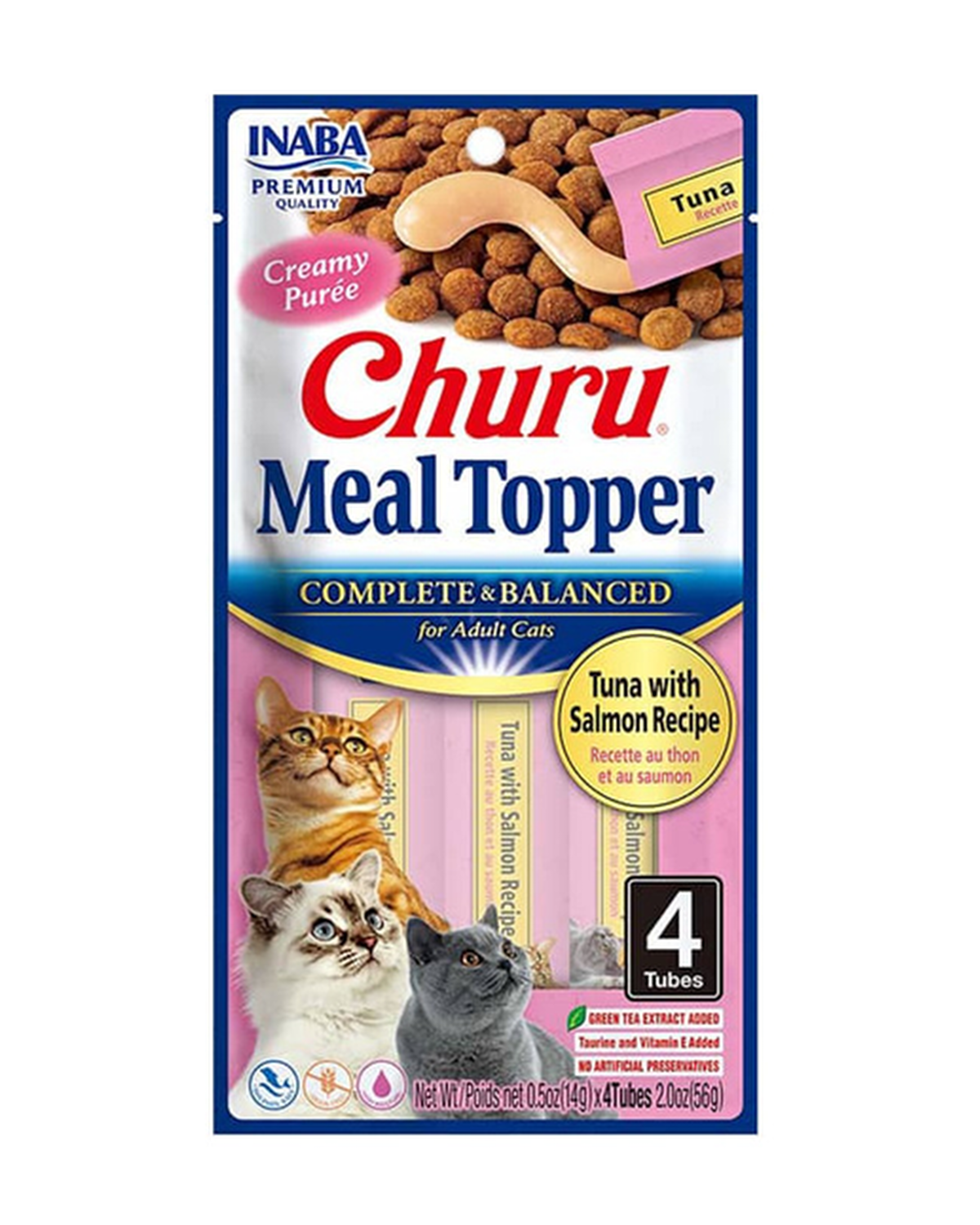 Churu Meal Topper Atún y Salmón - 4 tubos - 56 g - USA 904
