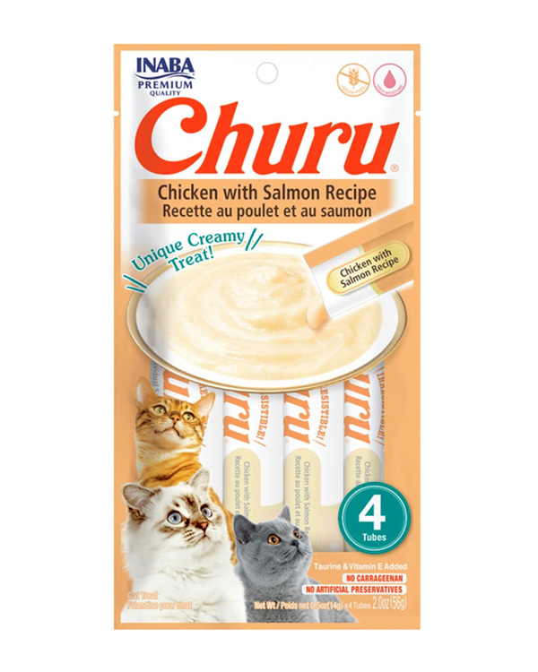 Churu Pollo con Salmón - 4 tubos - 56 g - USA 667