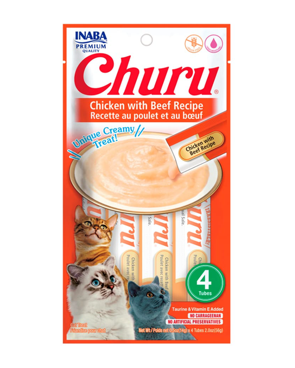 Churu Pollo con Carne - 4 tubos - 56 g - USA 662