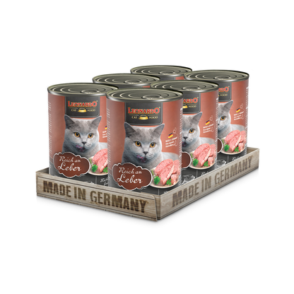 Lata QS para Gatos Leonardo Hígado 400 gr