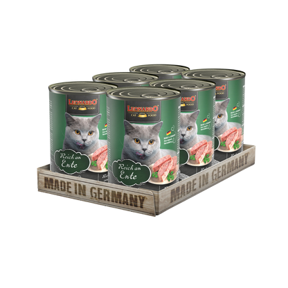 Lata QS para Gatos Leonardo Pato 400 gr