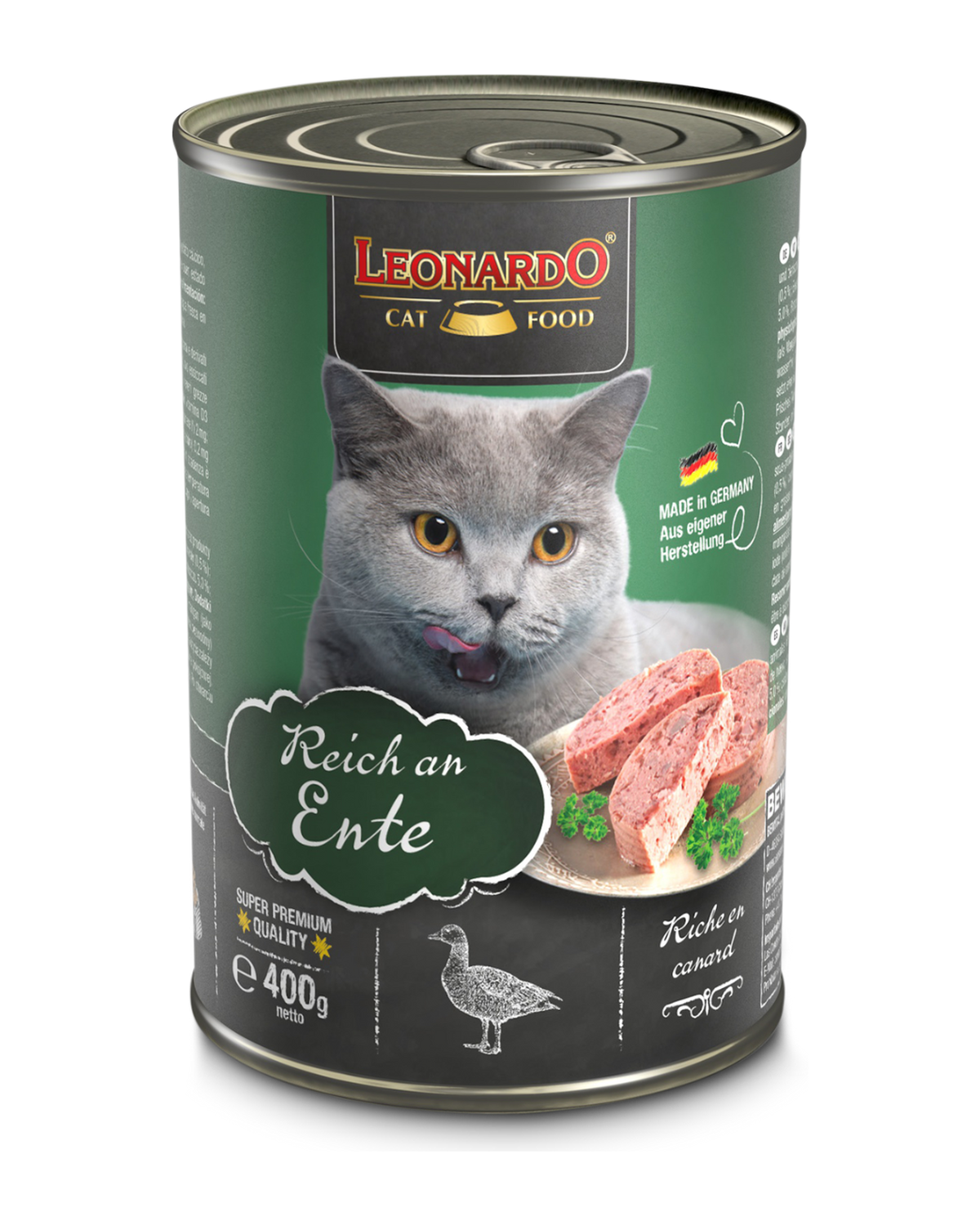 Lata QS Leonardo Pato 400 gr
