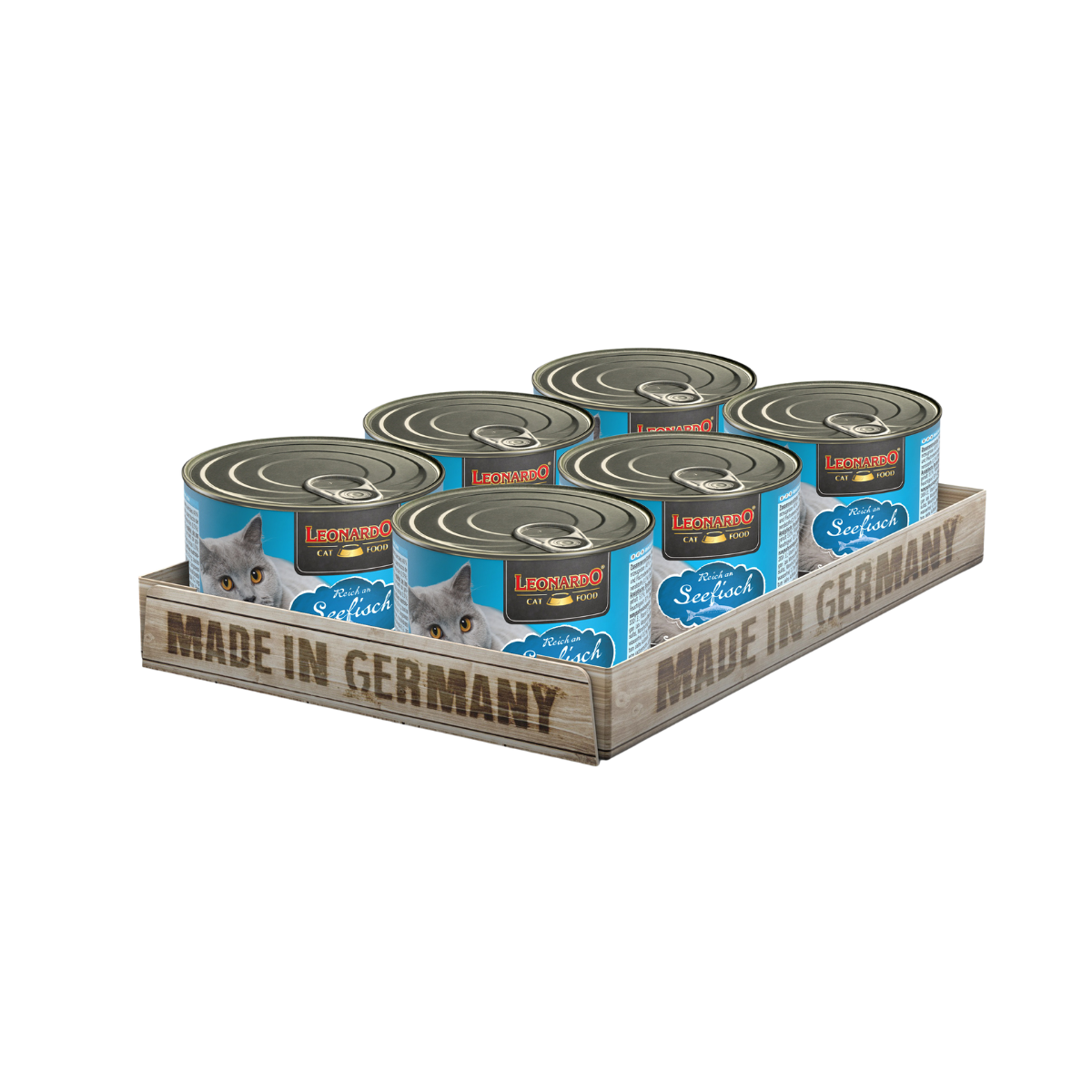 Lata QS para Gatos Leonardo Pescado 200 gr