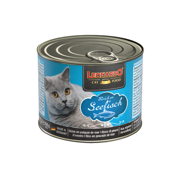 Lata QS para Gatos Leonardo Pescado 200 gr
