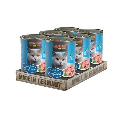 Lata QS para Gatos Leonardo Pescado 400 gr