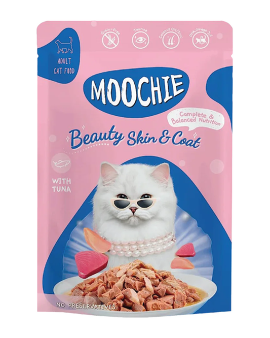 Moochie Cat Beauty Skin & Coat Gato Carne y Atún 70 g