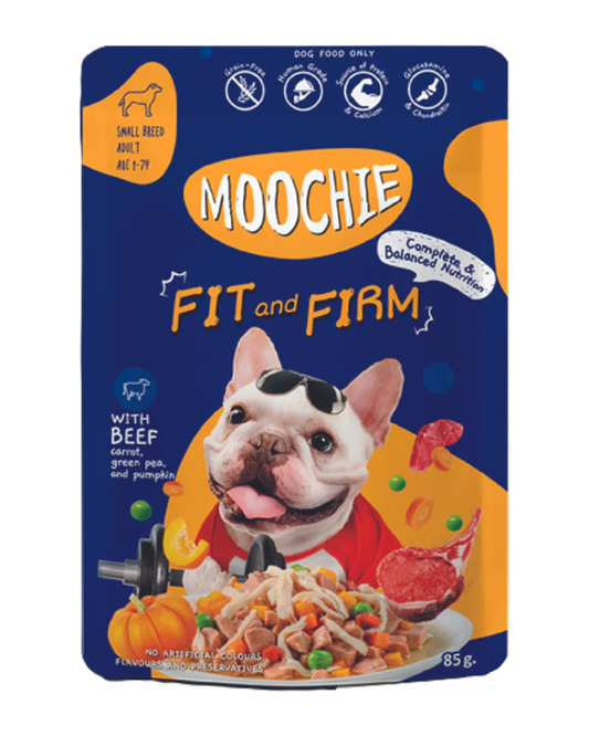 Moochie Dog Fit and Firm Adulto Carne 85 g