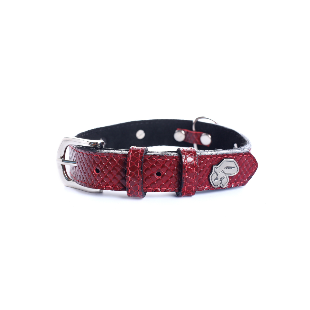 Street Dogs Collar Cuero 2.5cm Dark Red