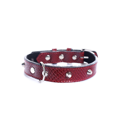 Street Dogs Collar Cuero 2.5cm Dark Red