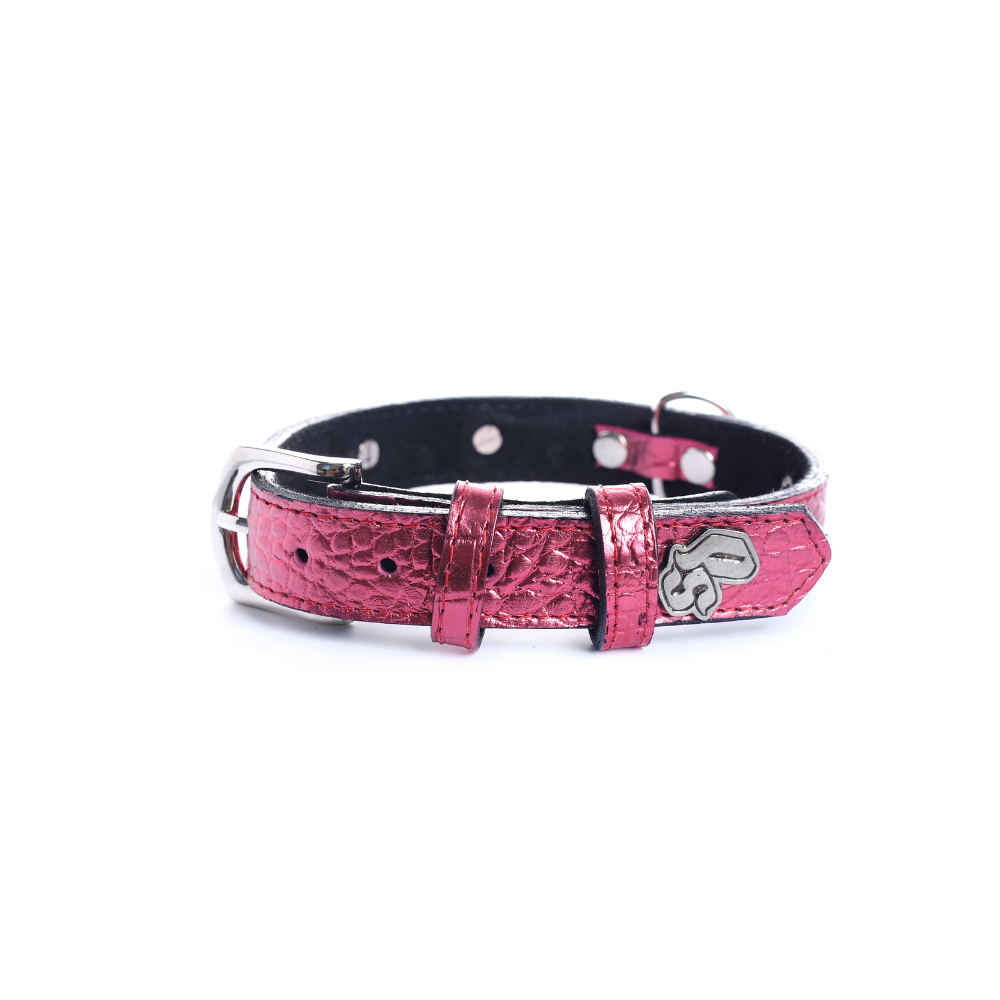 Street Dogs Collar Cuero 2.5cm Pink