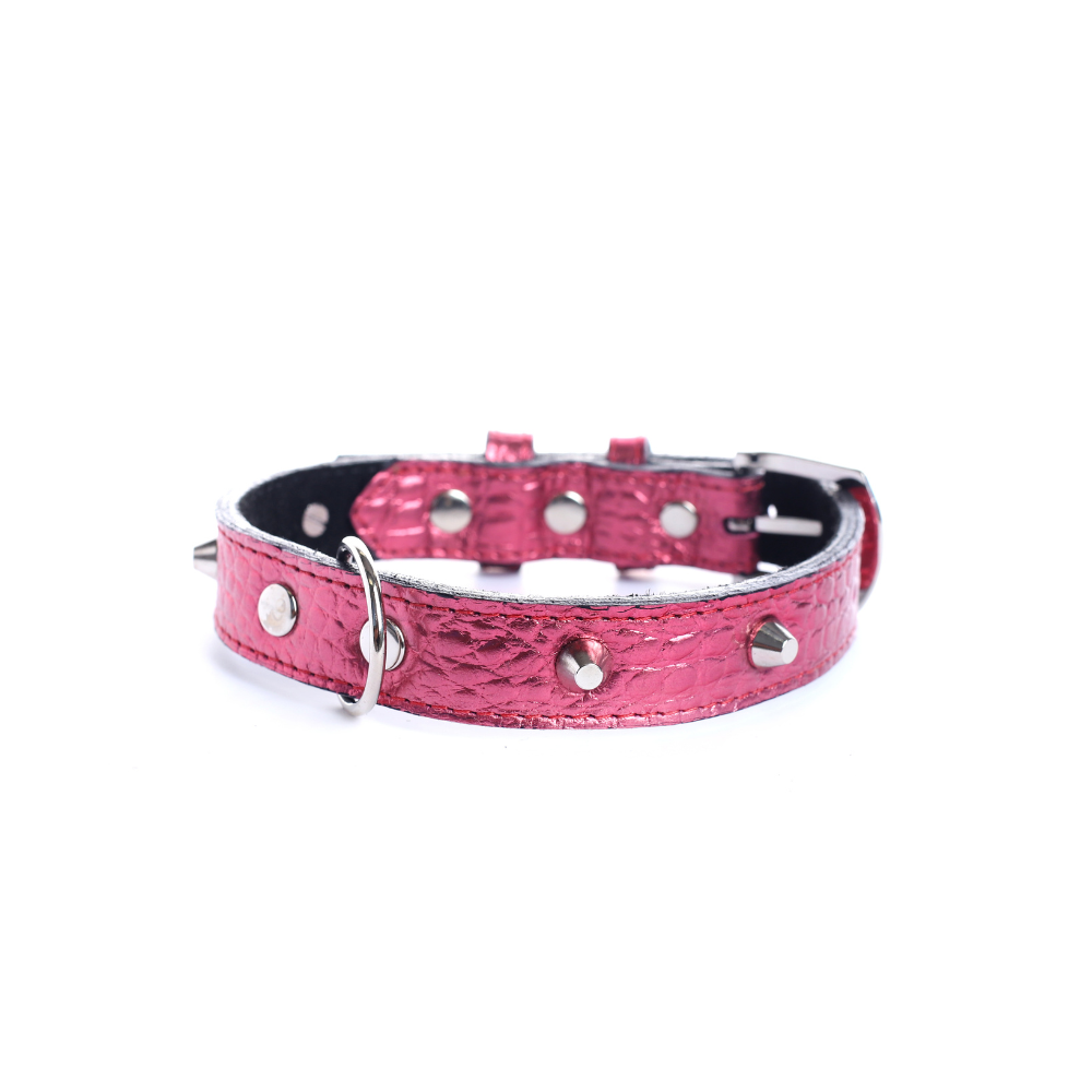 Street Dogs Collar Cuero 2.5cm Pink