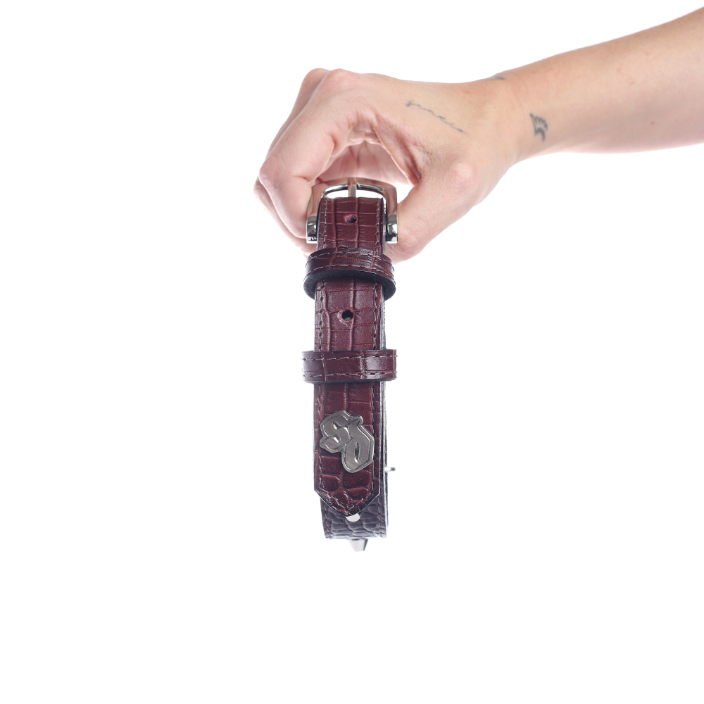 Street Dogs Collar Cuero 2.5cm Red Wine