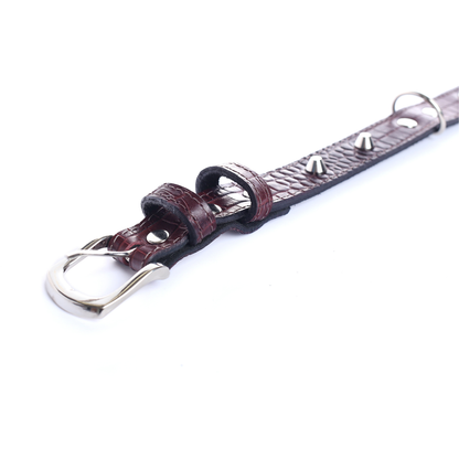 Street Dogs Collar Cuero 2.5cm Red Wine