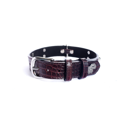 Street Dogs Collar Cuero 3cm Red Wine