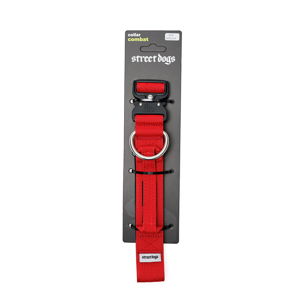 Street Dogs Collar Táctico 4cm Red