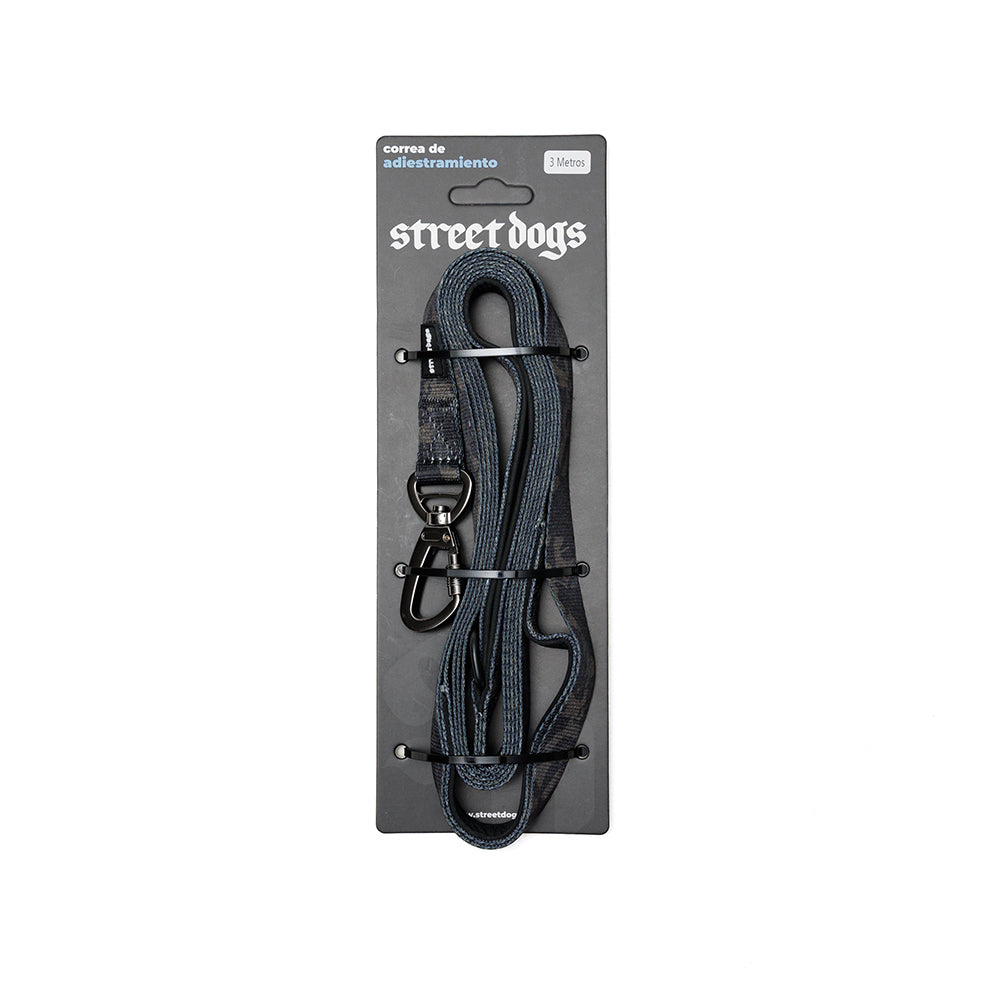 Street Dogs Correa Adiestramiento 3m Black Camo