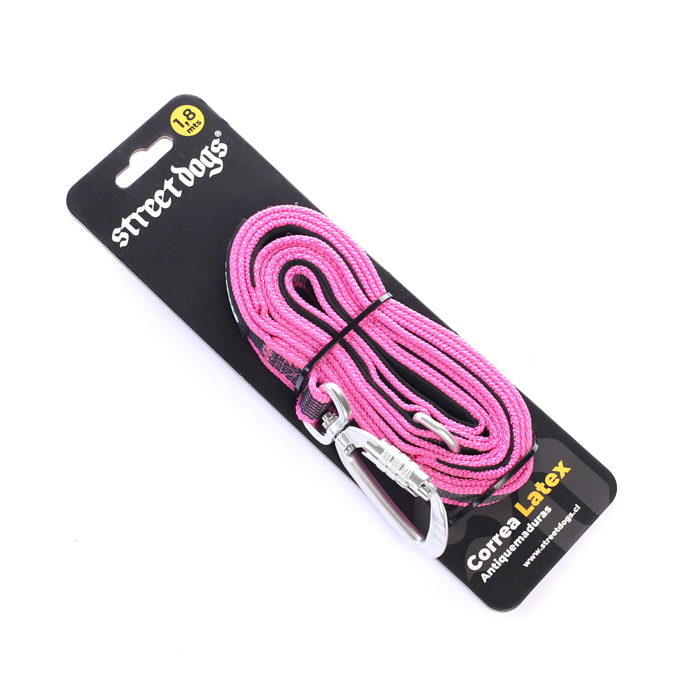 Street Dogs Correa Latex Antiquemaduras Pink