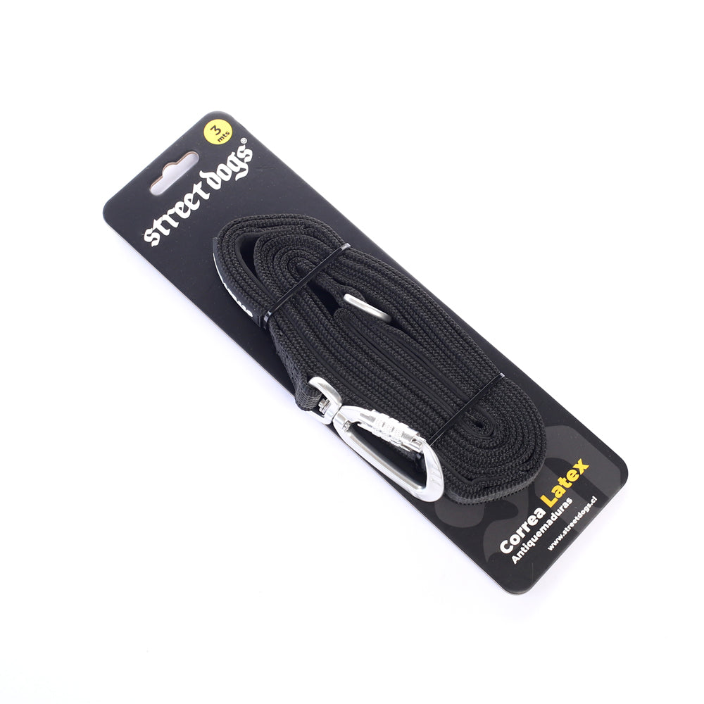Street Dogs Correa Latex Antiquemaduras 3m Black