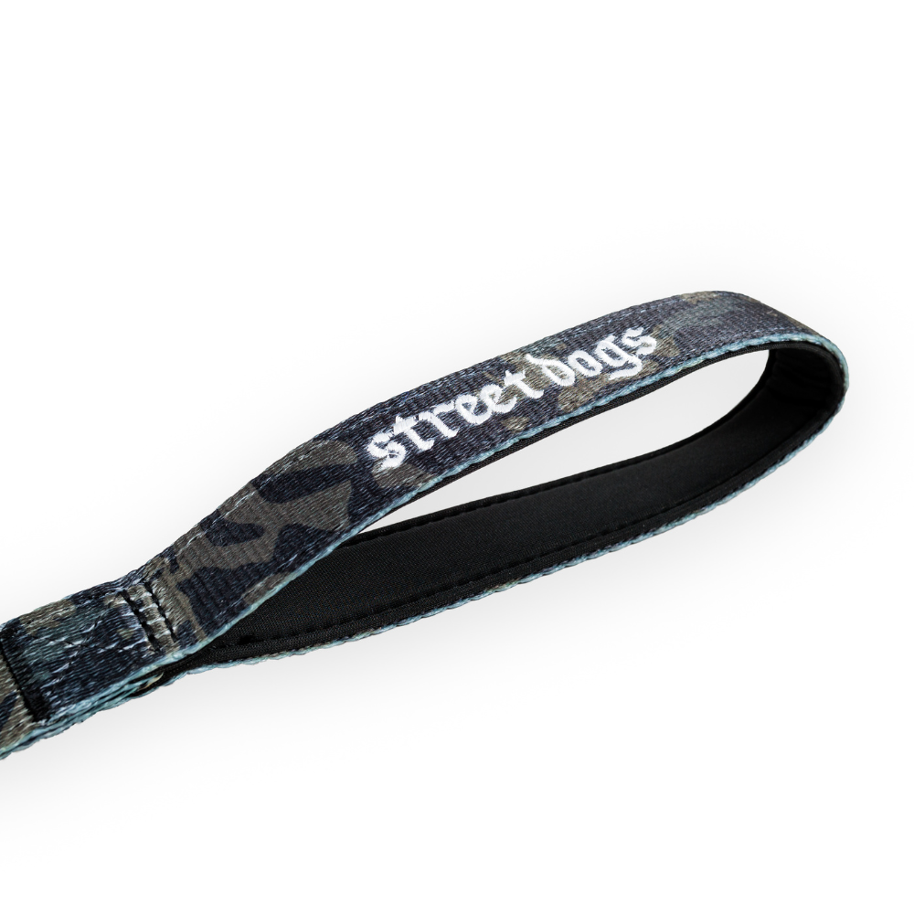 Street Dogs Correa Mosquetón Automático Black Camo 3m