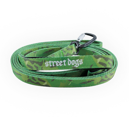 Street Dogs Correa Mosquetón Automático Green Camo 3m