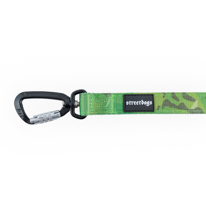 Street Dogs Correa Mosquetón Automático Green Camo 3m