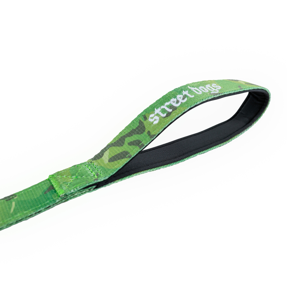 Street Dogs Correa Mosquetón Automático Green Camo 3m