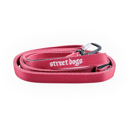 Street Dogs Correa Mosquetón Automático Red 3m