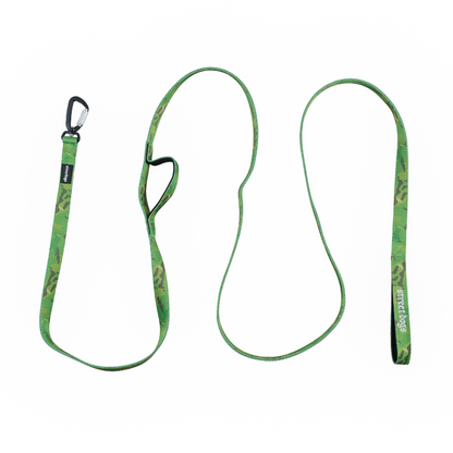 Street Dogs Correa Mosquetón Automático Green Camo 5m