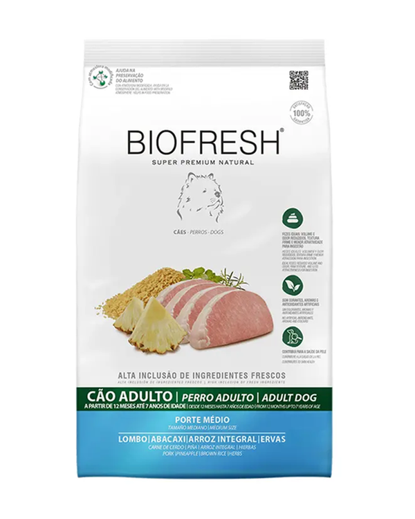 Biofresh Adultos Razas Medianas Carne de Cerdo y Piña 3 kg