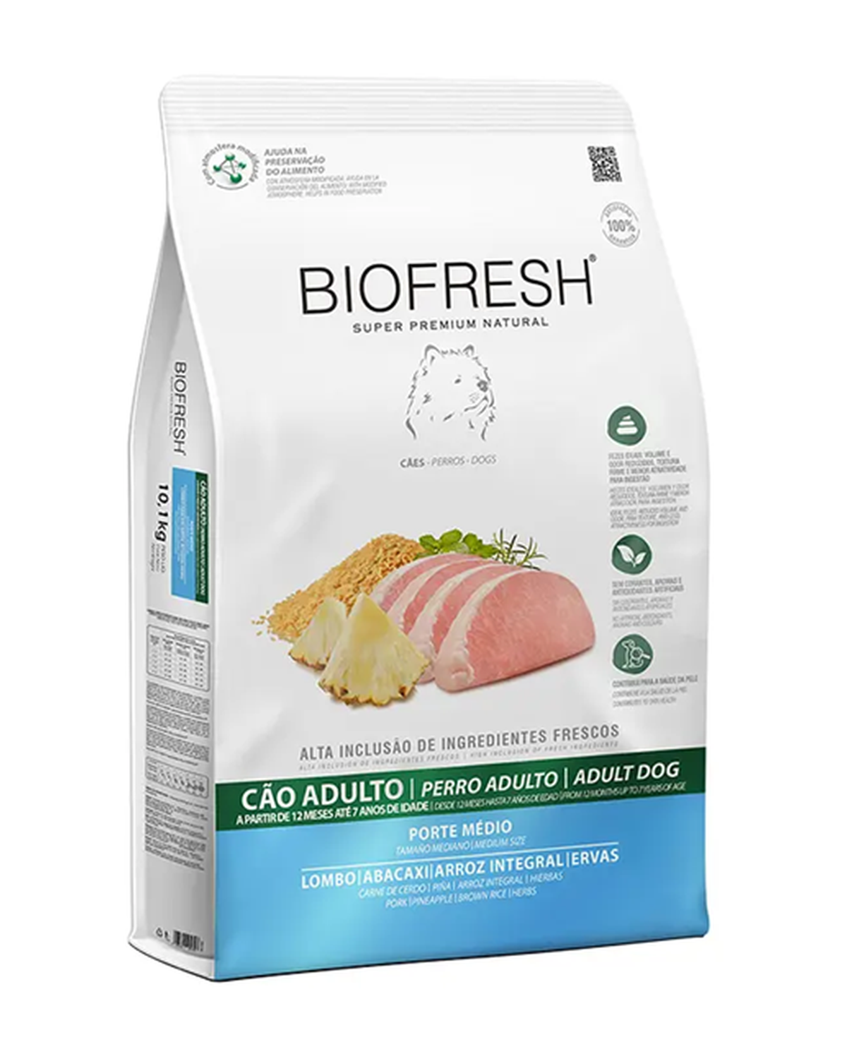 Biofresh Adultos Razas Medianas Carne de Cerdo y Piña 3 kg